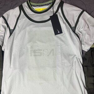 NIKE ISPA ALLIGATOR FLYKNIT HYPEBEAST #034 GRAY & GREEN'S SHIRT SIZE L MEN $100